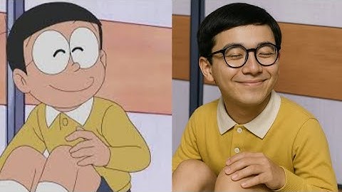 Doraemon all characters in real life. #cartoon #doraemon #viralvideo #trending