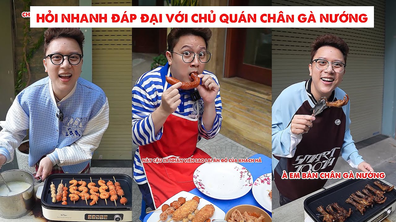 Hỏi Nhanh Đáp Đại Với Quán Chân Gà Nướng - Xúc Xích Chữ U