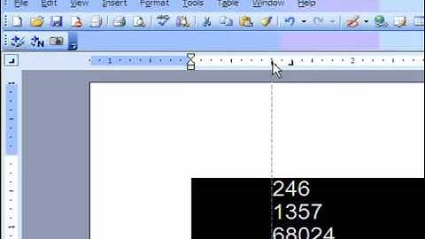 Align Numbers Using Tabs