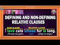 Defining And Non Defining Relative Clauses | Cláusulas Relativas No Definitorias En Inglés