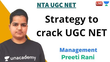 Strategy to crack UGC NET | Management | NTA UGC NET | Preeti Rani