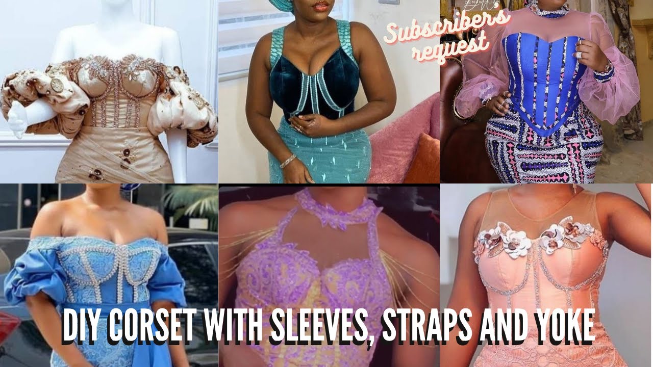 LEARN HOW TO DRAFT CORSET WITH SLEEVES, CORSET WITH STRAPS AND CORSET WITH  YOKE