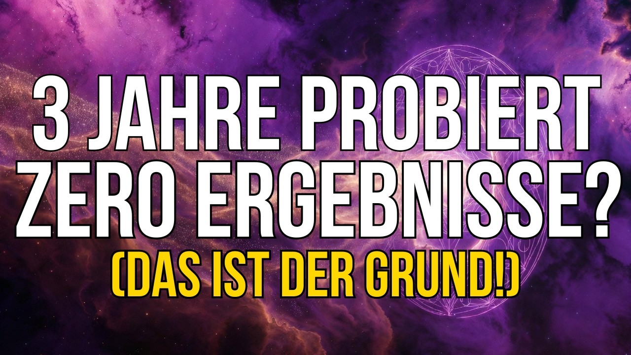 WARUM deine Manifestation NICHT funktioniert!  Der eine Fehler den 99% machen (Erklärt)