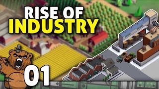 Finalmente lançou: a indústria não para! | Rise of Industry #01 - Gameplay Português PT-BR