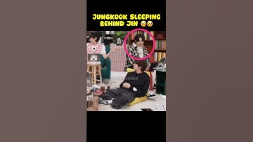Jungkook sleeping behind jin 🥺🥺 #jinkook #jin #jungkook #jin