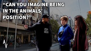 Intelligent 12 Year Olds Go Vegan at a Cube of Truth Intelligent 12 Year Olds Go Vegan at a Cube of Truth