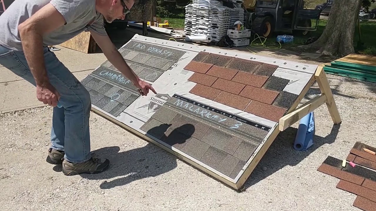 Simulated Hail Test on Shingles YouTube