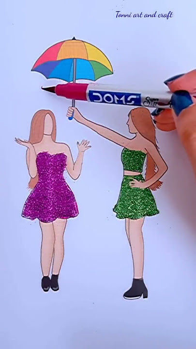 Tags your BFF name 👭 #shorts #tonniartandcraft #art #satisfying #youtubeshorts