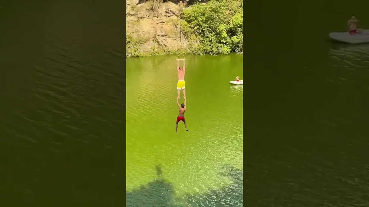 WOULD YOU TRY THIS TANDEM ZIPLINE 