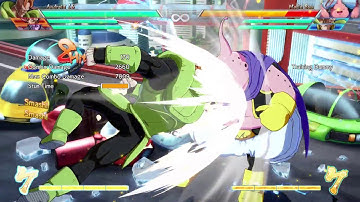 Dragonball Fighterz: Android 16 Meterless Midscreen BnB (3550 Damage 1 Assist)