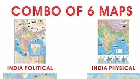 MAPS for UPSC# COMBO OF 6 MAPS#FLIPKART