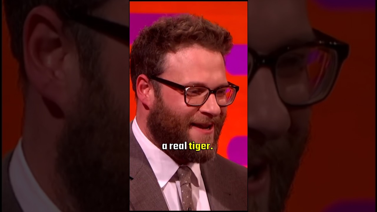 Seth Rogen on shooting a scene with a real tiger 😂
