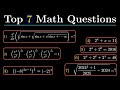 Top 7 Challenging Math Olympiad Problems to Test Your Skills 🧠