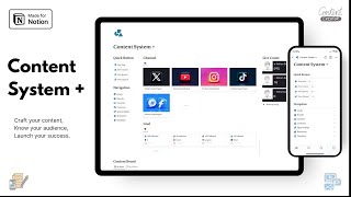 Best notion content planner template | Notion Content System + Template Tour