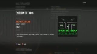 Call of Duty Black Ops 2: Clan Emblem Request (Krew Elite Squad Clan)