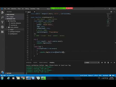 63 Validation Errors Summary of Errorsin MongoDB Arabic - YouTube