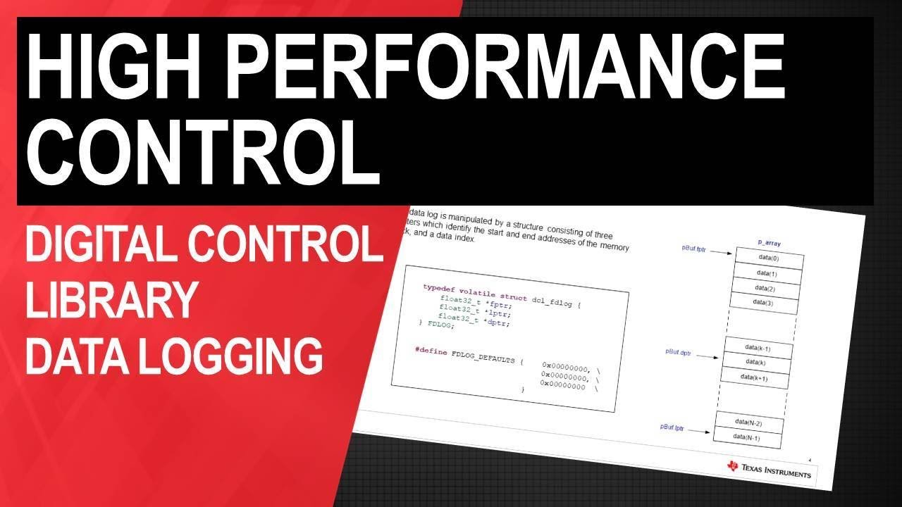 C2000™ Real-time control MCUs: Digital Control Library - Datalogging ...