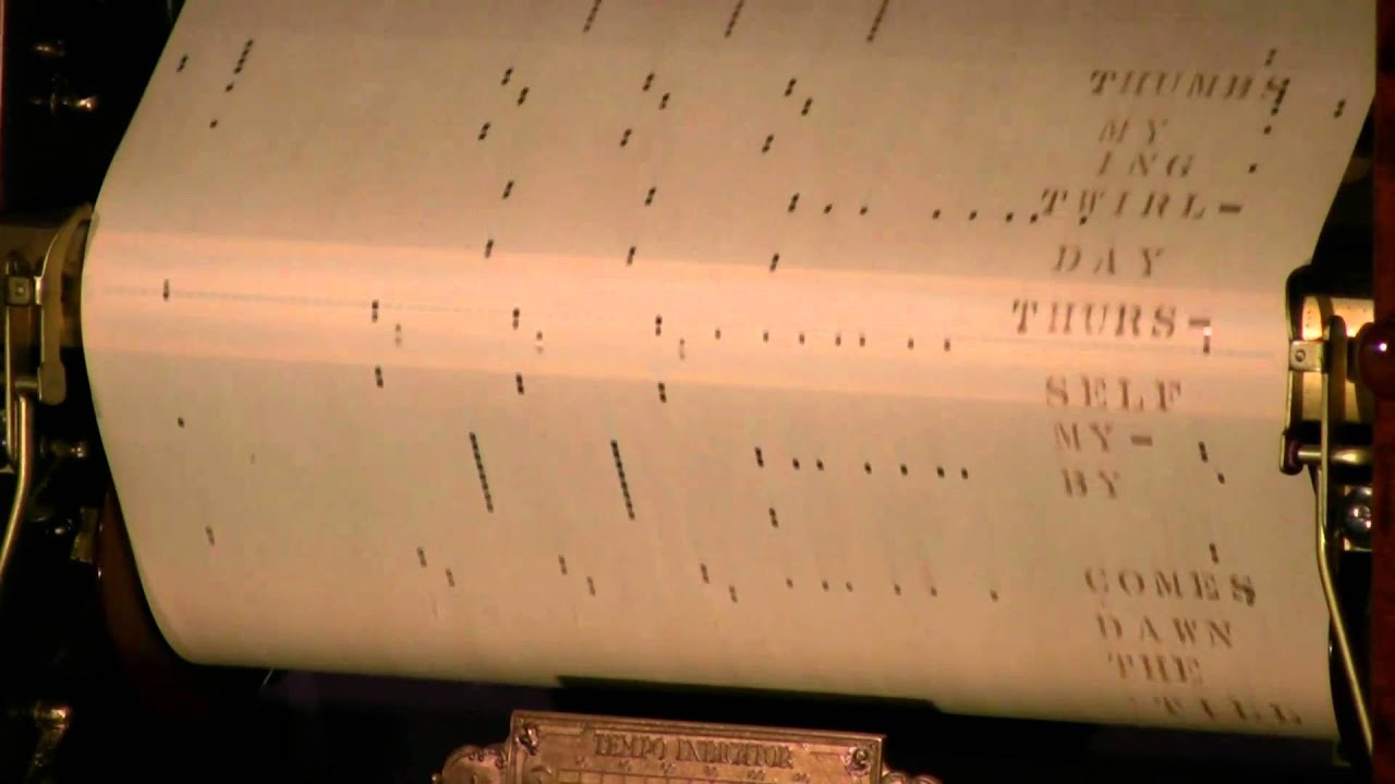 Welte Mignon - All Alone Monday - Lutter - YouTube pianmn199