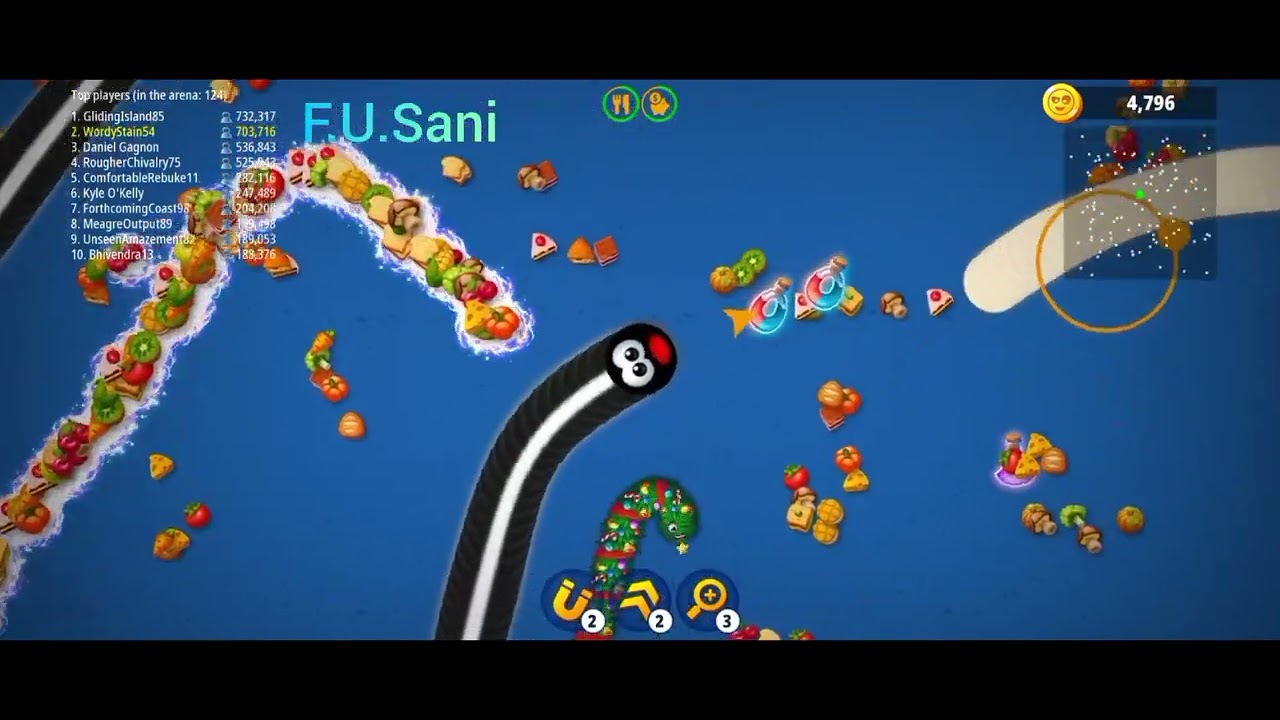 WormsZone.io 001 Slither Snake Top 01/Best World Record Snake Epic WormsZoneio #055