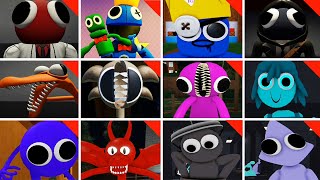 All Morphs + All NEW Jumpscares New Characters in Rainbow Friends