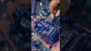 Satisfying Blue  🧼 Sounds for Relax &amp; Sleep | Cutting Glass soap ASMR |Part 4#aiasmr #aiart #asmr