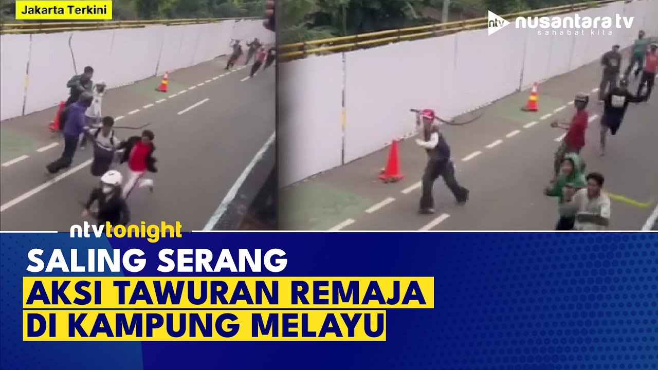 Tawuran Remaja Flyover Kampung Melayu, Pemuda Serang dengan Celurit & Busur Panah | NTV TONIGHT