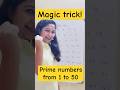Discover Prime Numbers from 1 to 50! 🔢 | Math Magic #Shorts