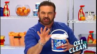 Billy Mays Oxiclean Ad But Every Time He Says Oxiclean It Switches Direction And Slows Down By 10