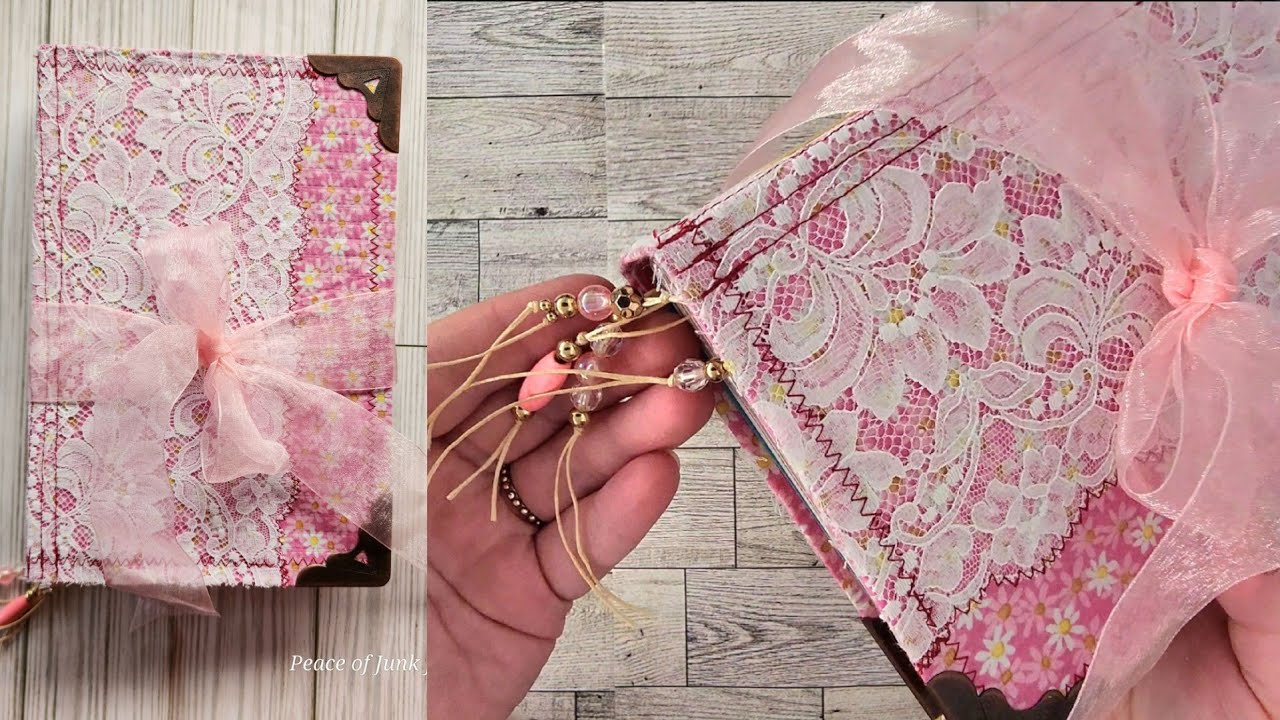 A Junk Journal w/ TONS of writing space! 🌷 Flip Through, Pink Themed Custom Order