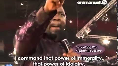 PRAY   PRAYER WITH TB JOSHUA   Sin