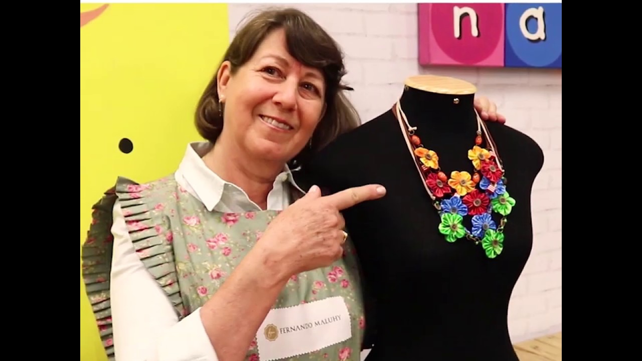 Colar de Fuxicos com Rosalva Melzer