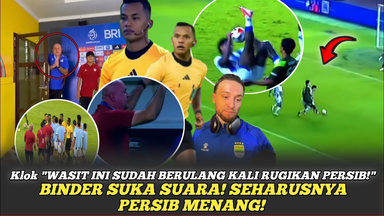 😡 KETERLALUAN! Wasit Ini Lagi-Lagi Rugikan Persib, Binder Murka!