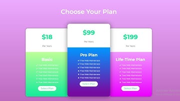 How to create a Pricing Table Step by Step Using Elementor Flexbox and Nested Elements for Free