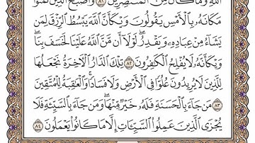 سورة  القصص  من الآية (  76 ) الى الآية ( 88 ) مكررة   12 مرة  بصوت الشيخ محمد أيوب رحمه الله