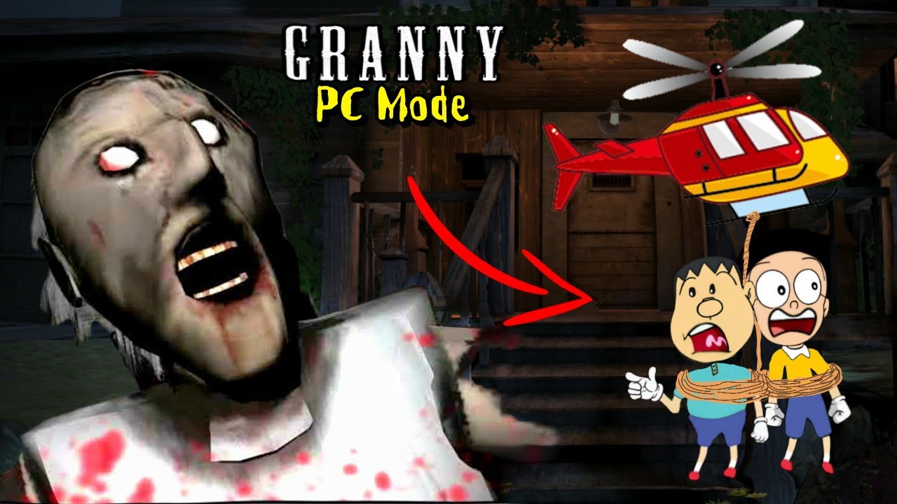 HELICOPTER LEKE BHAGA 😂 GRANNY Chapter 3 ??? GRANNY PC Horror Game - Deewana and Rangeela Gameplay