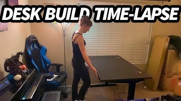 NEW UPLIFT DESK BUILD TIMELAPSE || STANDING DESKS FTW