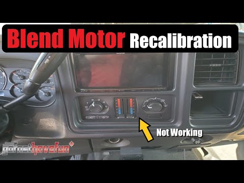 HVAC Blend Motor Actuator Recalibration Procedure for GM Trucks & SUVS | AnthonyJ350