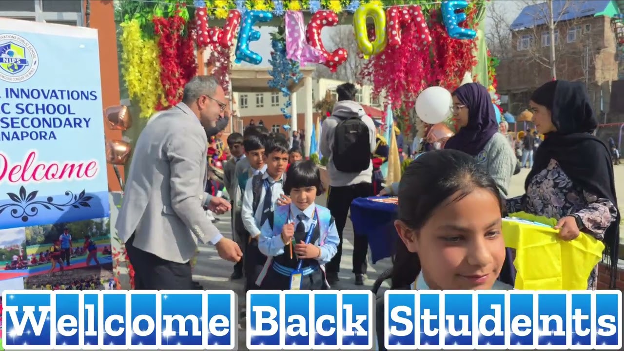 National Innovation Public School held a welcome event today on the first day after the winter break