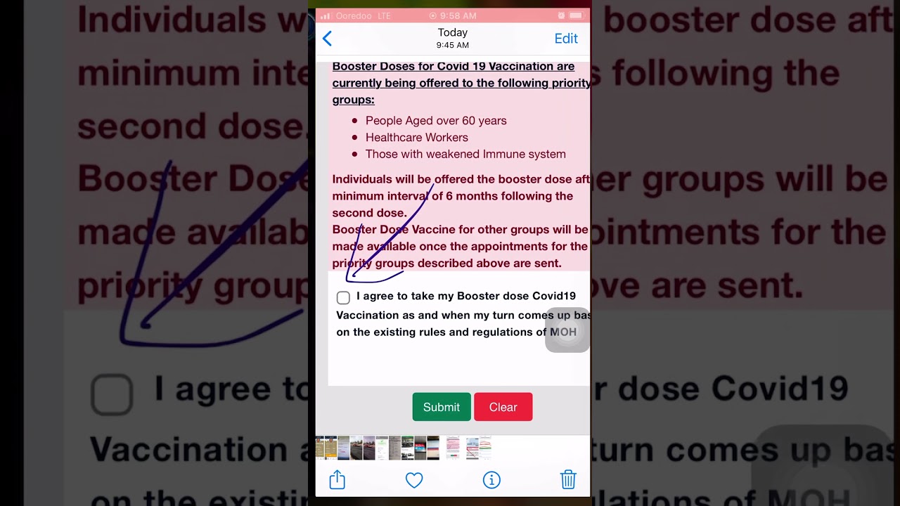 How to book an appointment for booster dose vacation in Kuwait/how to register booster dose in