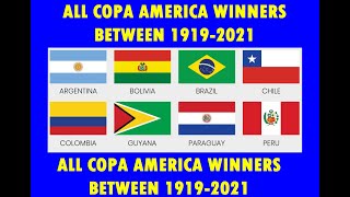 Copa America Winners (1919-2021) || Extratime Football || Brazil || Copa America ||
