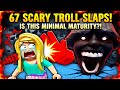 67 SCARY TROLL SLAP TOWER GAME ROBLOX LIVE DAY 3