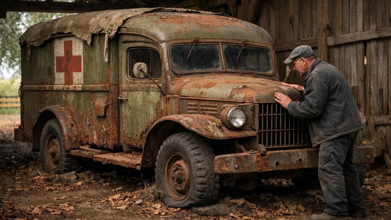 Abandoned for 80 Years | WWII Military Ambulance – Dodge WC54 Visual Restoration (ASMR)