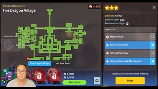 World 22-4 Mount Volvor Fire Dragon Village 3 Stars | Guardian Tales screenshot 5