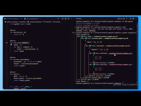 Let’s understand Python code created by AI faster with a tree visualization logger: pyhunt.