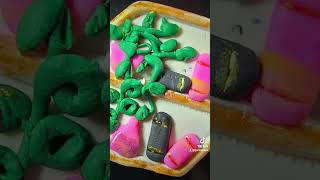 coloured clay...so hard!#handmade #polymerclay #art #diy #miniatures