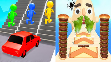 Shape shifting VS Sandwich Runner - All Level Gameplay Android iOS Ep29