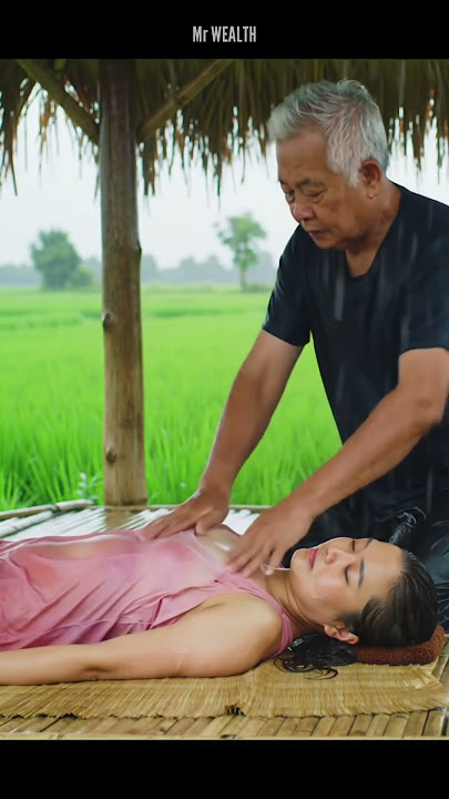 Massage Therapy in The Rain | Rain Sounds for Sleeping #heavyrain​​ #massage​ #asmr​ #rain