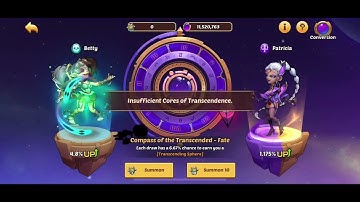 10000/10000 Cores Of Transcendence! | Idle Heroes