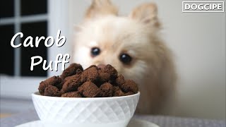 Carob Puffs | Homemade Dog Treat Recipe | MyPetcipe