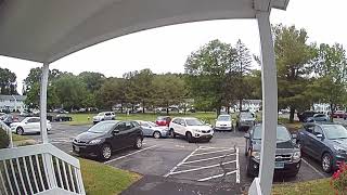 Car Slams Another While Getting Out of Parking Spot